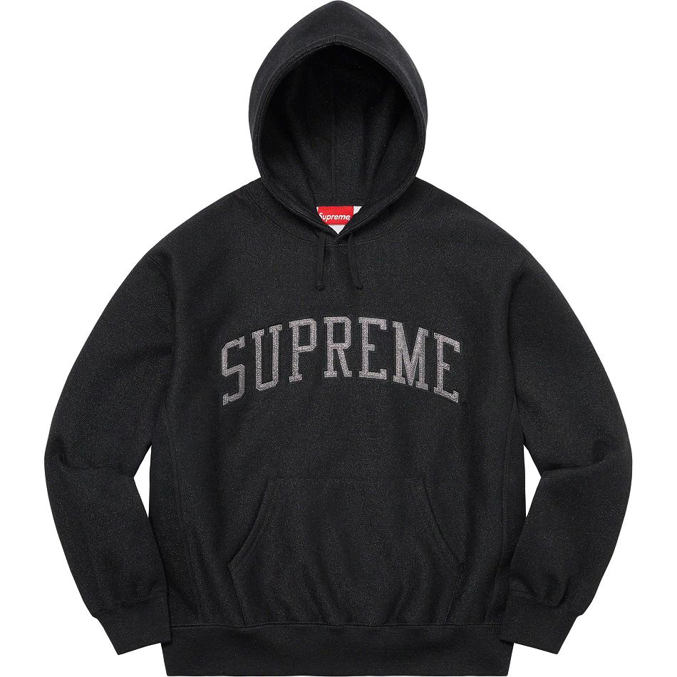 Sudaderas Supreme Glitter Arc Hooded Negras | Supreme 331UT